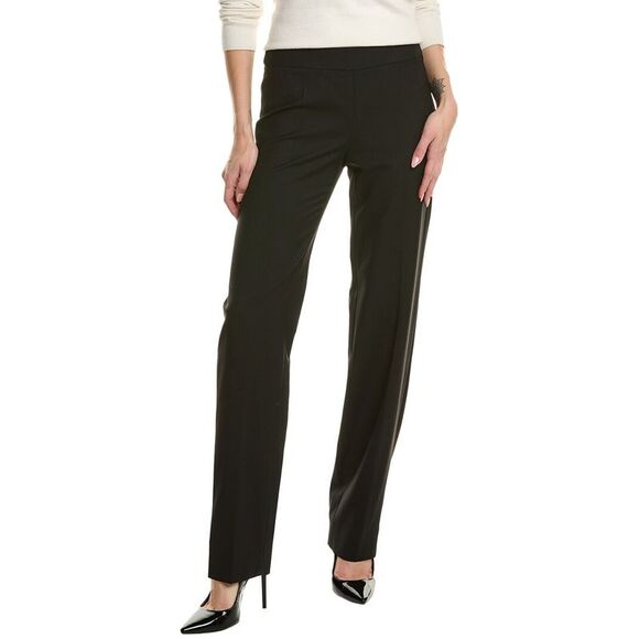 Emporio Armani WomensWool-Blend Trouser Black